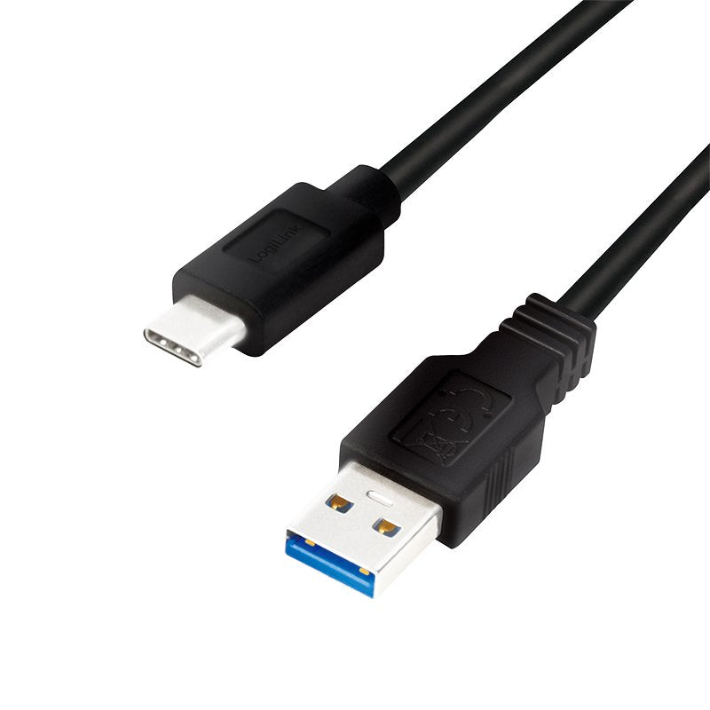 Logilink Cu0166 - Cable Usb 3.2 Gen1x1, Usb-A Macho A Usb-C Macho, Negro, 0.15m
