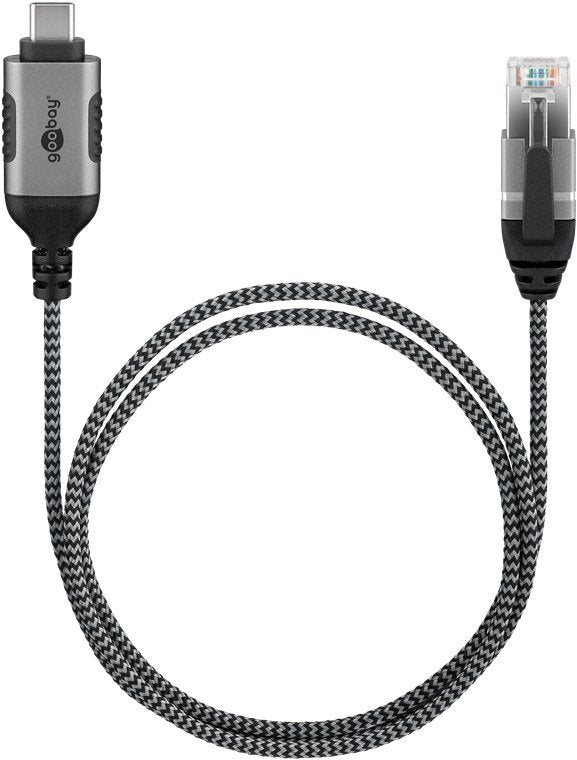 EAN 4040849744020 - Goobay 74402 cambiador de género para cable USB 3.1 type A RJ45 Negro, Plata imagen 4