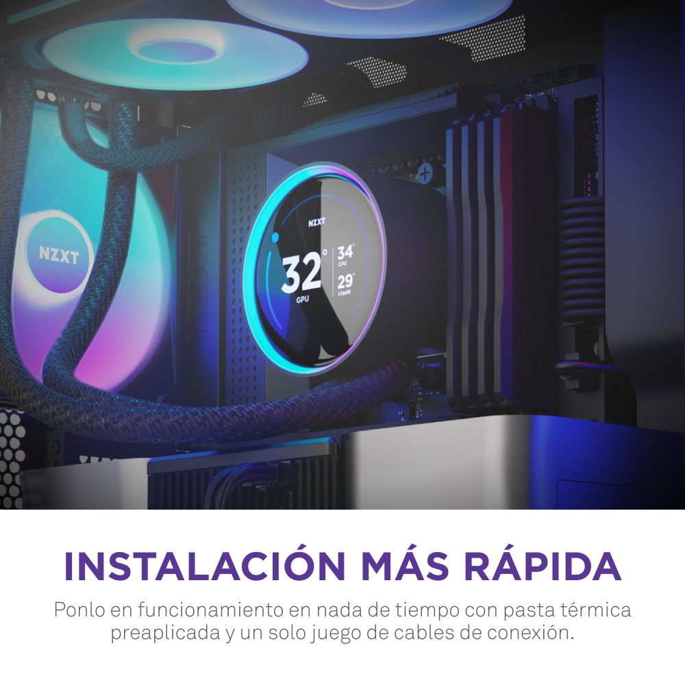 EAN 5056547204147 - NZXT Kraken Elite 240 RGB Procesador Sistema de refrigeración líquida todo en uno 12 cm Negro 1 pieza(s) imagen 13