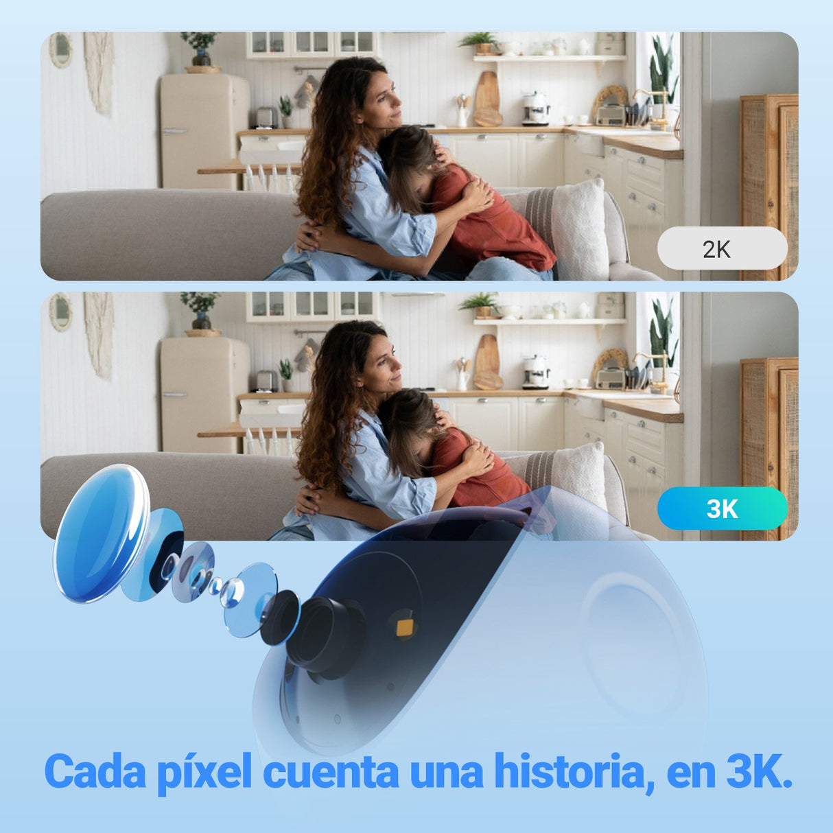 EAN 6941545642147 - EZVIZ H6c G1 3K Esférico Cámara de seguridad IP Interior 2880 x 1620 Pixeles Techo/Pared/Escritorio imagen 42
