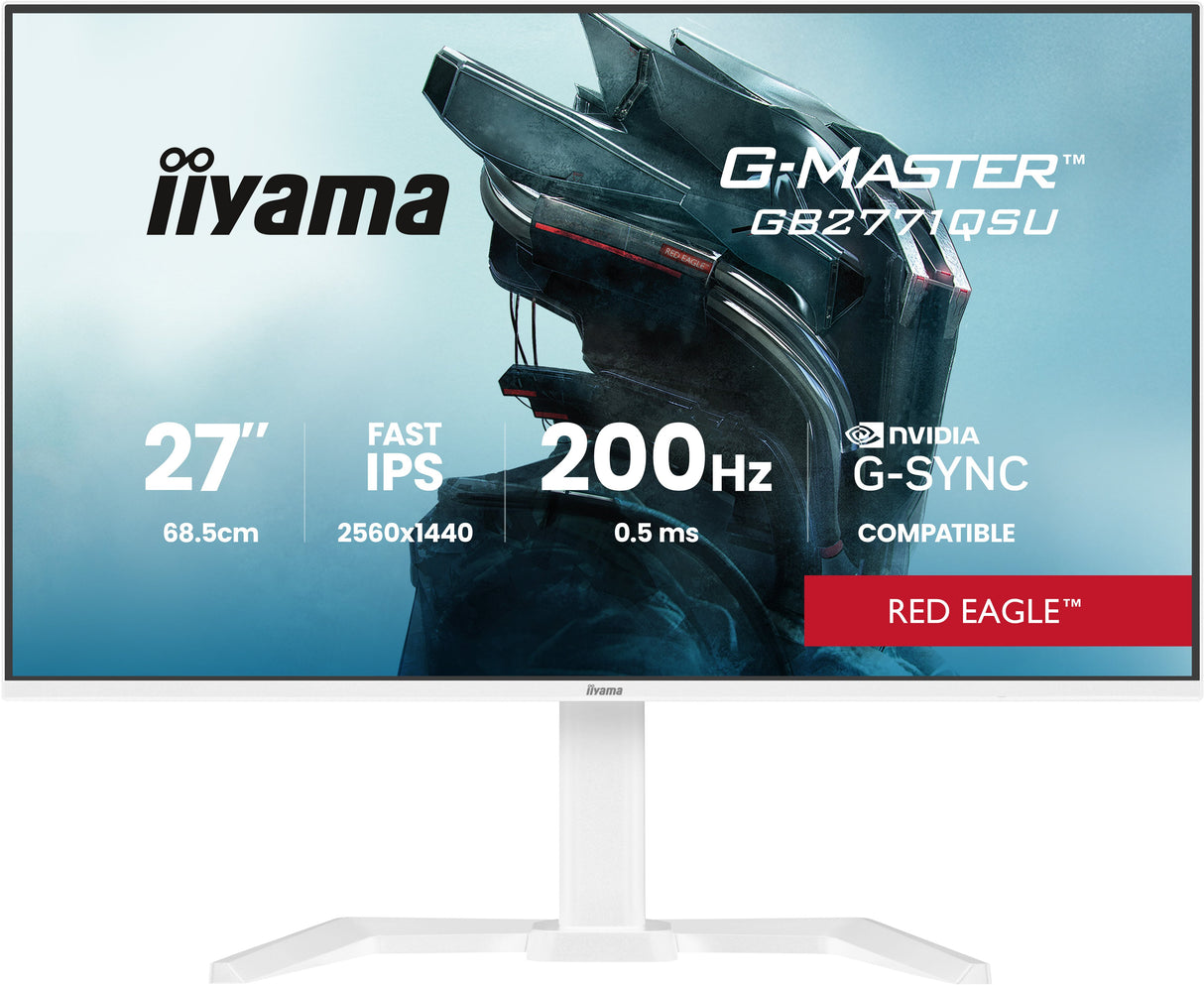 EAN 4948570126521 - iiyama G-MASTER GB2771QSU-W1 pantalla para PC 68,6 cm (27") 2560 x 1440 Pixeles Wide Quad HD LCD Blanco imagen 2