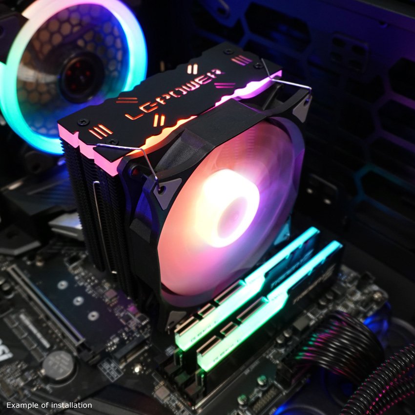 EAN 4260070127045 - LC-Power LC-CC-120-ARGB-PRO sistema de refrigeración para ordenador Procesador Enfriador 12 cm Negro imagen 12