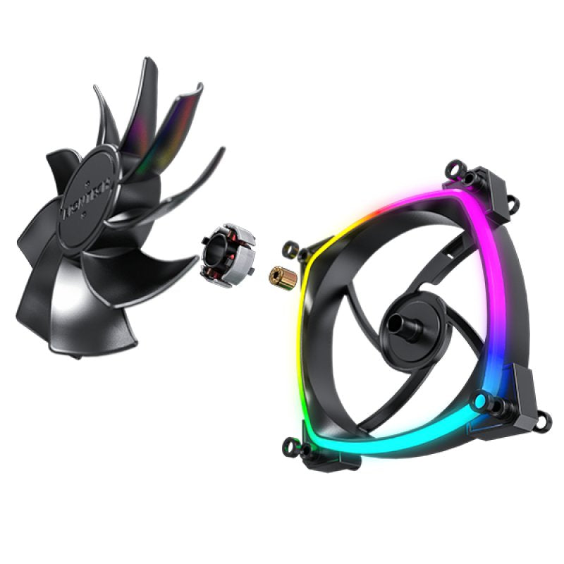 Ventilador Pc Montech Rx120 Pwm 120x120x25 Negro, 120 Mm Rx120 Pwm Black