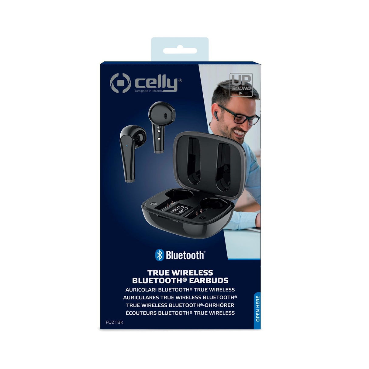 Celly Fuz1 Auriculares Dentro De Oído Negro Bluetooth