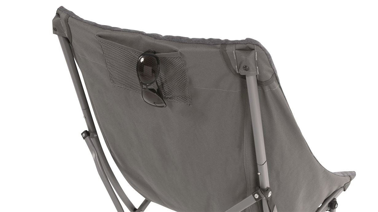 Outwell Tally Lake Chair, Negro And Grey