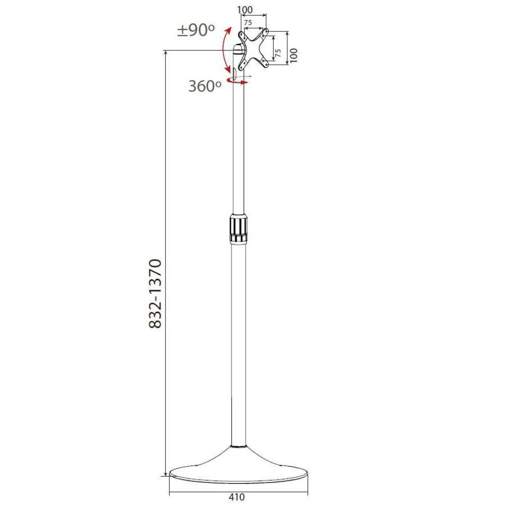 EAN 8054529022632 - Techly ICA-TR10 soporte para pantalla de señalización 68,6 cm (27") Plata imagen 3