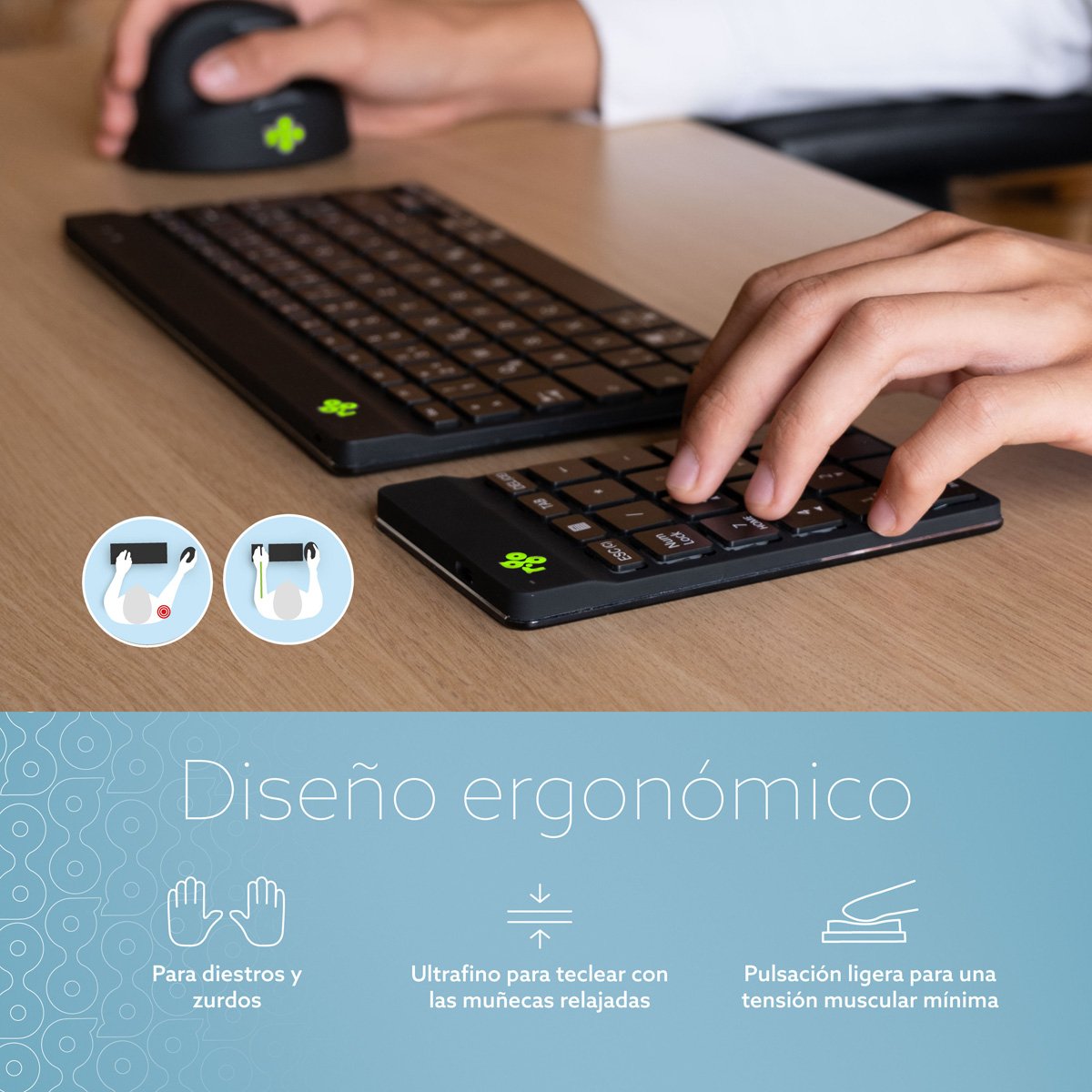 EAN 8719274491569 - R-Go Tools RGOCONMWLBL teclado numérico Universal imagen 4