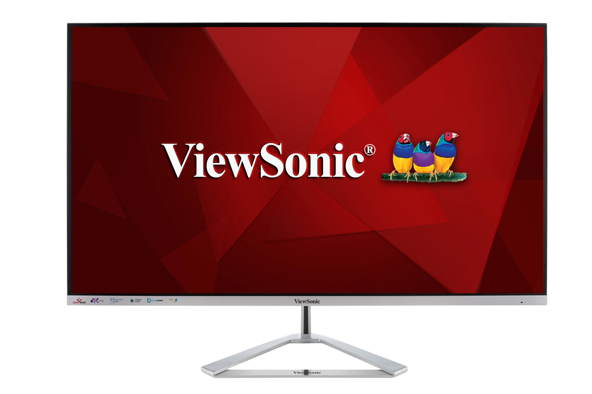 Monitor Viewsonic 32" Vx3276-4k-Mhd Plata 2xhdmi/Dp/M-Dp/3840x2160/4ms/Vesa 100/Altavoces Vx3276-4k-Mhd