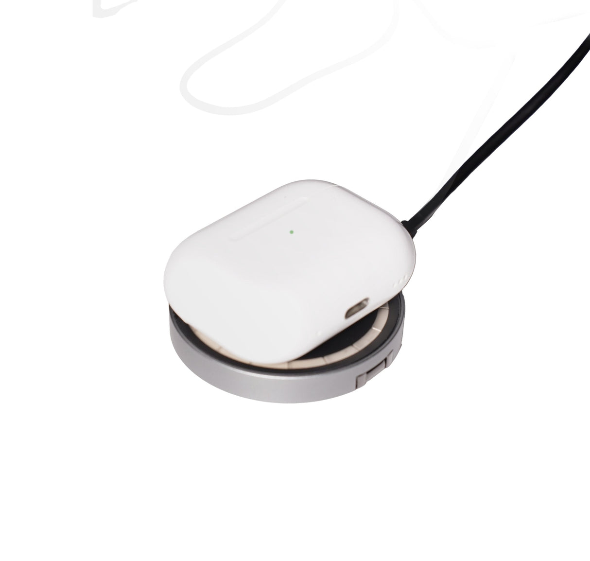 Deltaco 2-In-1 Wireless Charger 15w Transparent