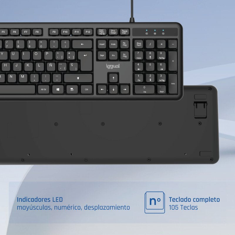 EAN 8435364320563 - iggual CK-OFFICE-105T teclado Hogar / Oficina QWERTY Español imagen 3