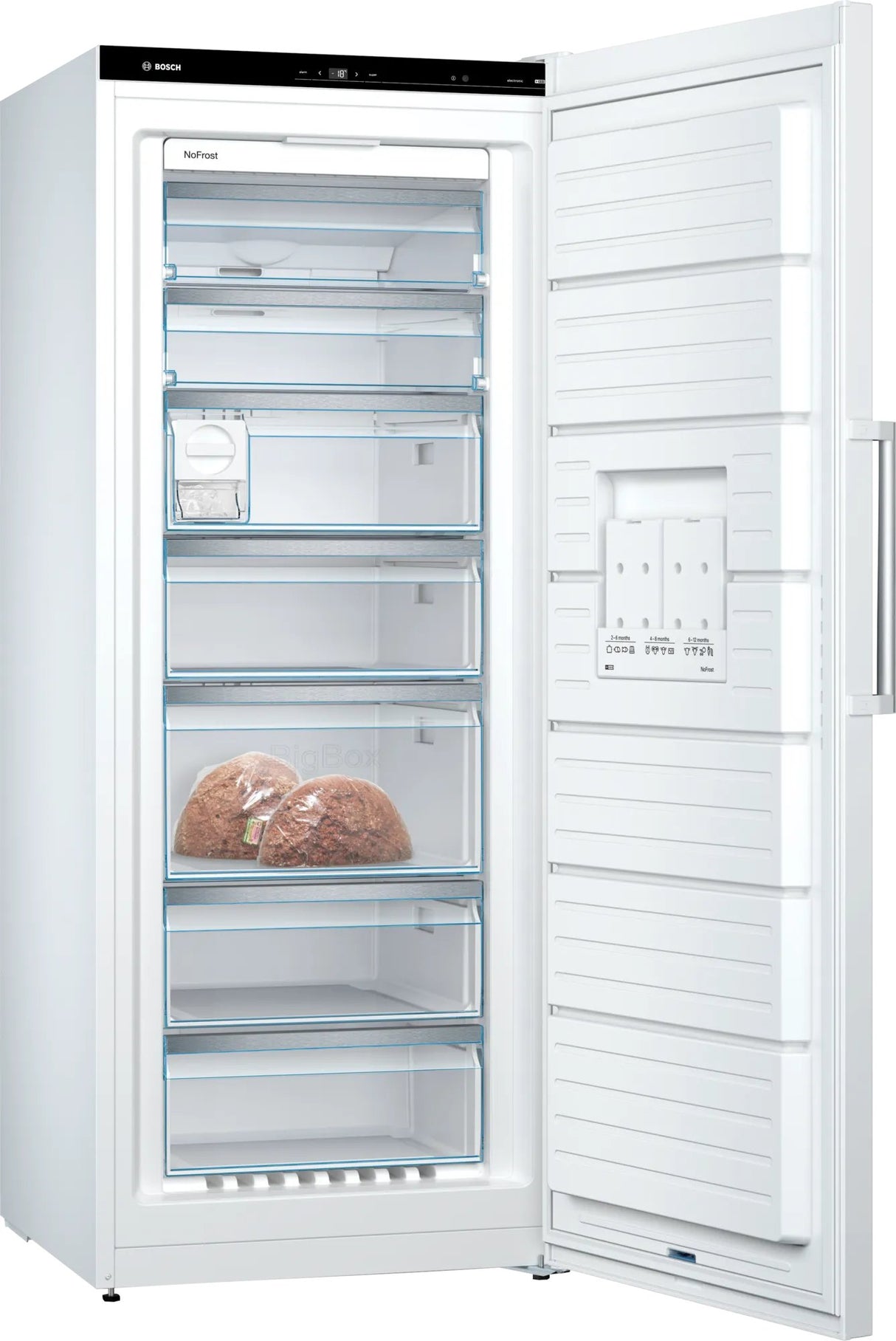 EAN 4242005196609 - Bosch Serie 6 GSN54AWDV congelador Congelador vertical Independiente 328 L Blanco imagen 3