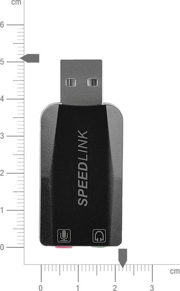 Speedlink Vigo - Tarjeta De Sonido Usb Negro