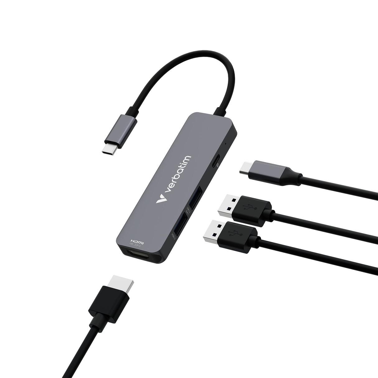 EAN 0023942321552 - Verbatim 32155 hub de interfaz USB 3.2 Gen 1 (3.1 Gen 1) Type-C 5000 Mbit/s Gris imagen 2