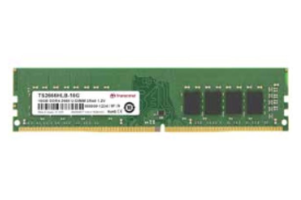 Memoria Ram Transcend 16gb Jm Ddr4 2666mhz U-Dimm 1rx8 2gx8 Cl19 1.2v