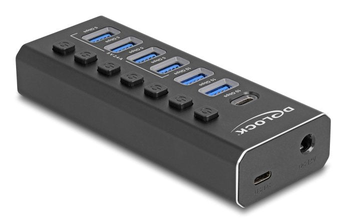 EAN 4043619643264 - DeLOCK 64326 hub de interfaz USB 3.2 Gen 2 (3.1 Gen 2) Type-C 10000 Mbit/s Negro imagen 1