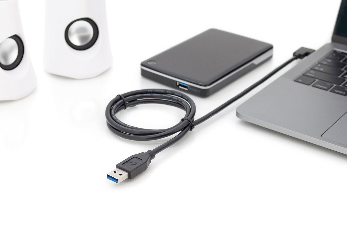 EAN 4016032438281 - Digitus AK-300147-010-S cable USB USB 3.2 Gen 1 (3.1 Gen 1) 1 m USB C USB A Negro imagen 2