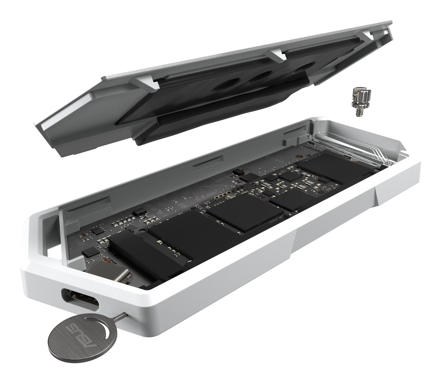 EAN 4711387563366 - ASUS ROG Strix Arion White Edition Caja externa para unidad de estado sólido (SSD) Blanco M.2 imagen 8