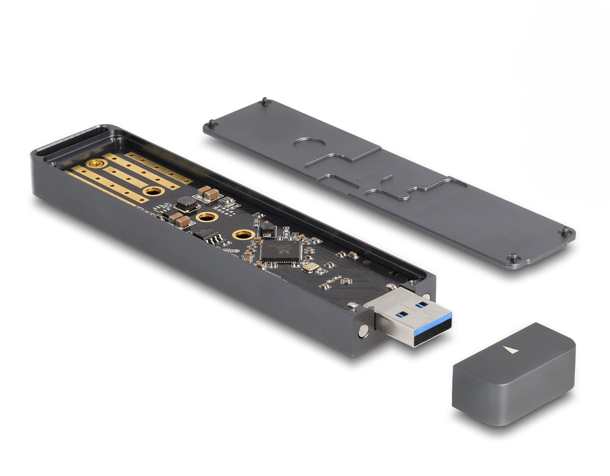 EAN 4043619420216 - DeLOCK 42021 caja para disco duro externo Caja externa para unidad de estado sólido (SSD) Gris imagen 2
