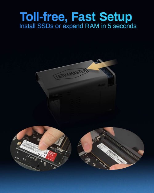 EAN 6939236145565 - TerraMaster F4-424 NAS Escritorio Intel® Core™ i5 i5-1235U 8 GB DDR5 Negro imagen 5