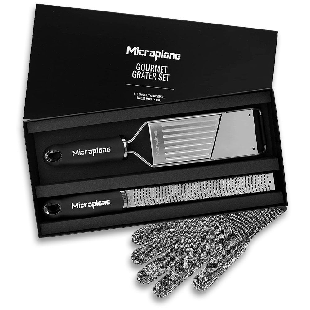 Microplane Gourmet Grater Set + Protective Glove