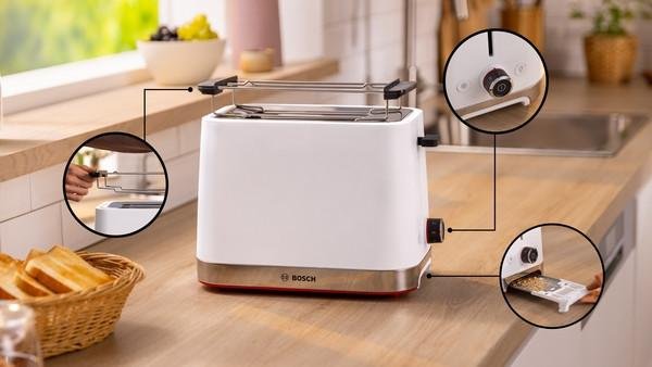 EAN 4242005403097 - Bosch TAT4M221 tostadora 2 rebanada(s) 950 W Blanco imagen 3