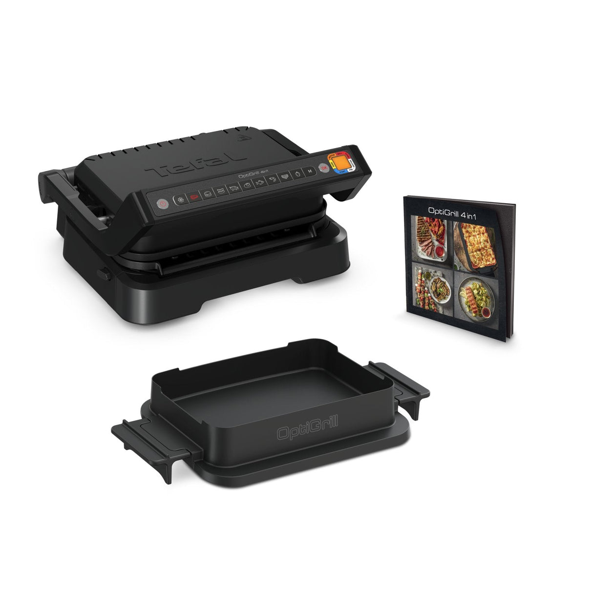 Tefal Optigrill 4in1 Gc7748, Grill De Contacto Negro, 2.100 Vatios, Con Bandeja Para Hornear Gc7748