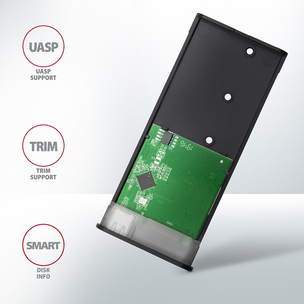 EAN 8595247906311 - Axagon EEM2-SBC externes Gehäuse für M.2 SSDs USB-C 3.2 Gen 2 - schwarz Caja externa para unidad de estad imagen 8