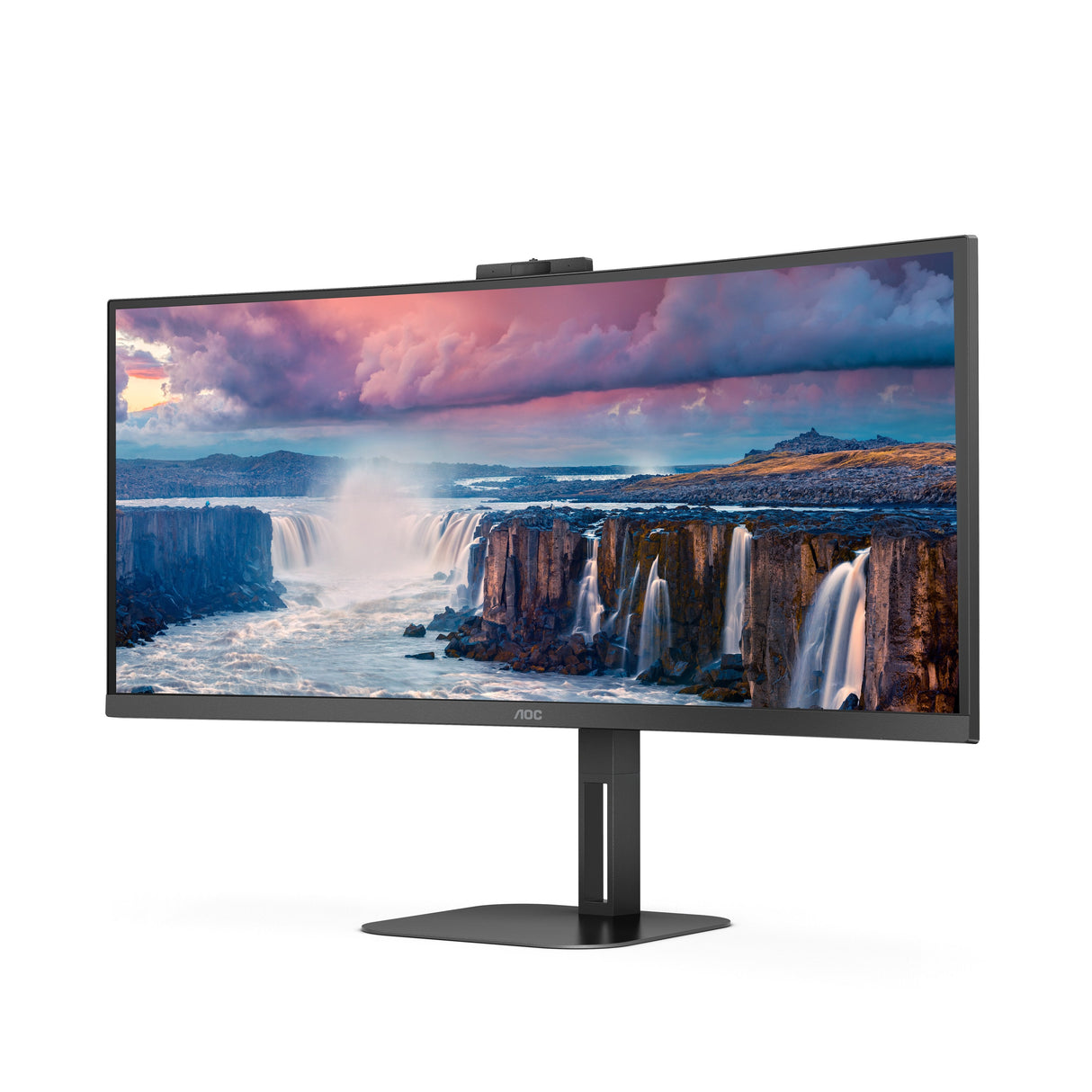 Monitor Led 34" Aoc Curvo Cu34v5cw/Bk Negro