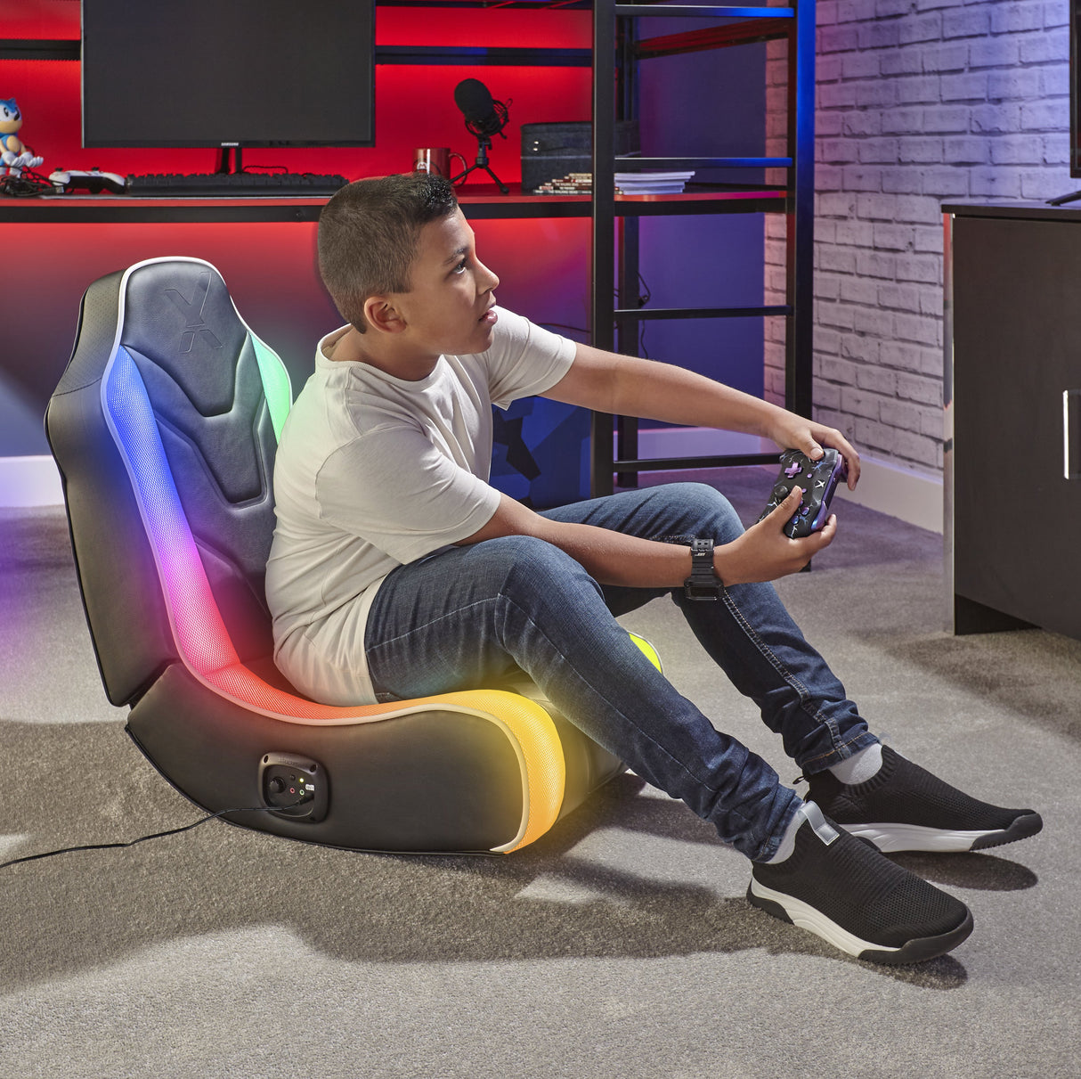 EAN 0094338514032 - X Rocker Chimera Silla gaming Negro, Blanco imagen 10