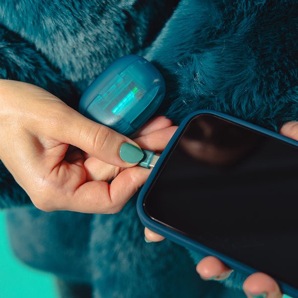 Auriculares Jlab Go Pop Anc True Wireless Stereo (Tws) Bluetooth Verde Azulado, Transparente