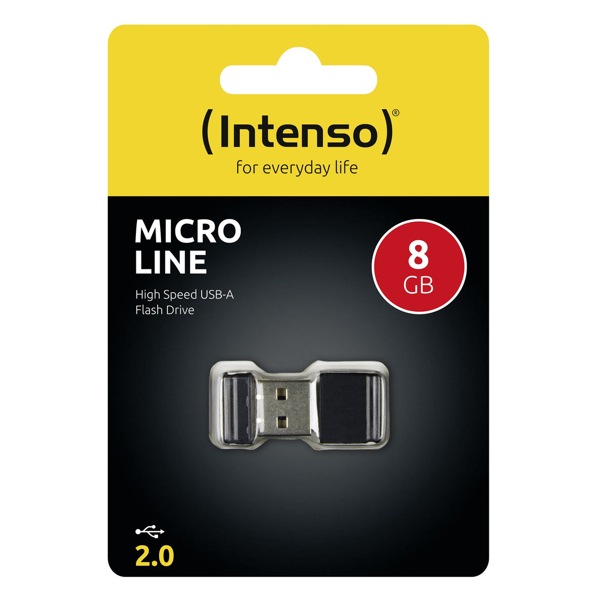 Pendrive Intenso 8gb Usb2.0 Micro Line Negro