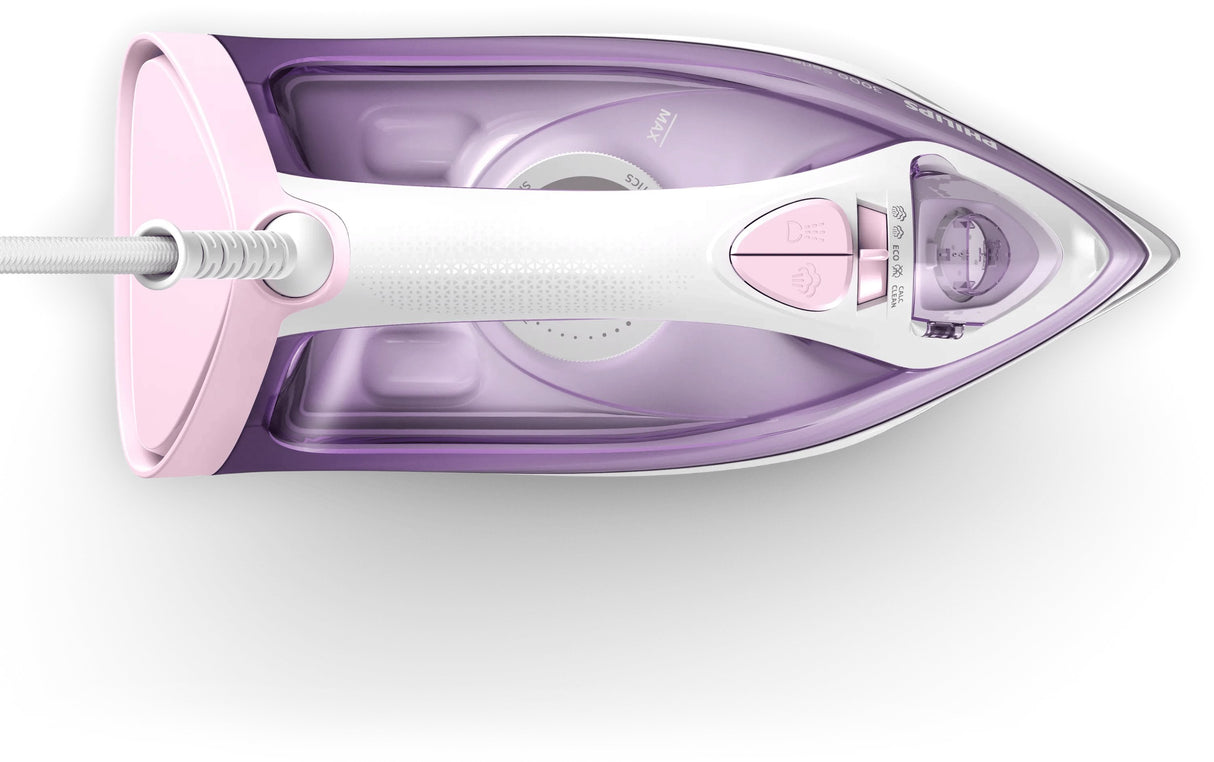 EAN 8720389003028 - Philips 3000 series DST3010/30 plancha Plancha a vapor Suela de cerámica 2000 W Púrpura, Blanco imagen 4