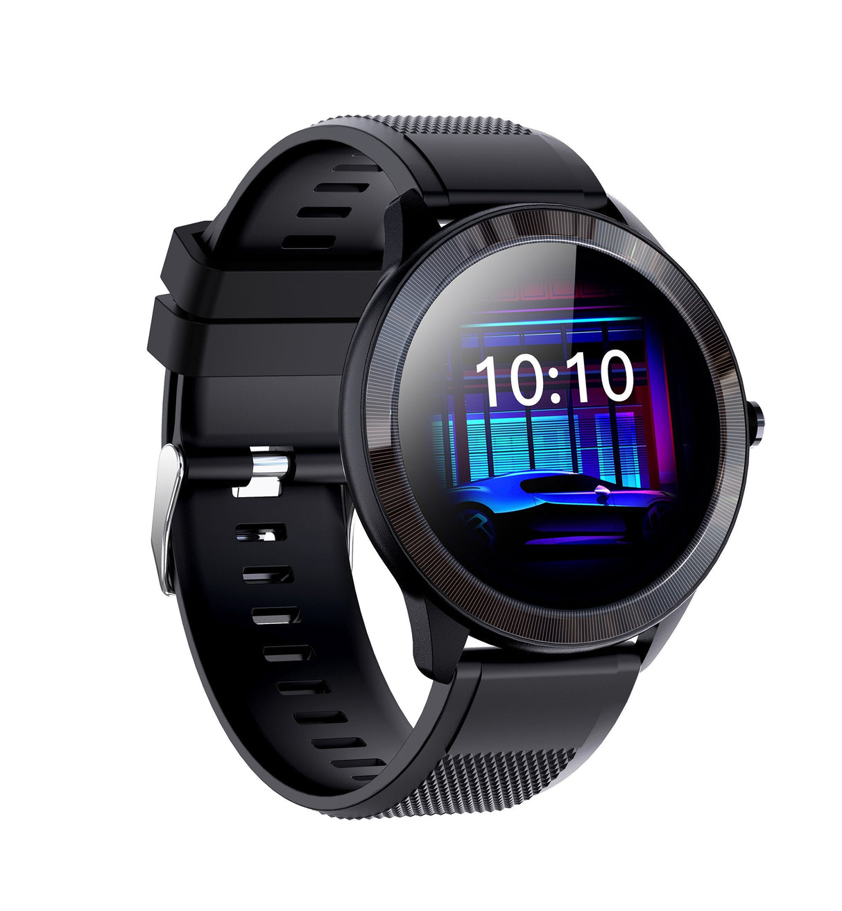 Smartwatch Leotec 1,28" Multisport Wave Negro Pantalla Redonda