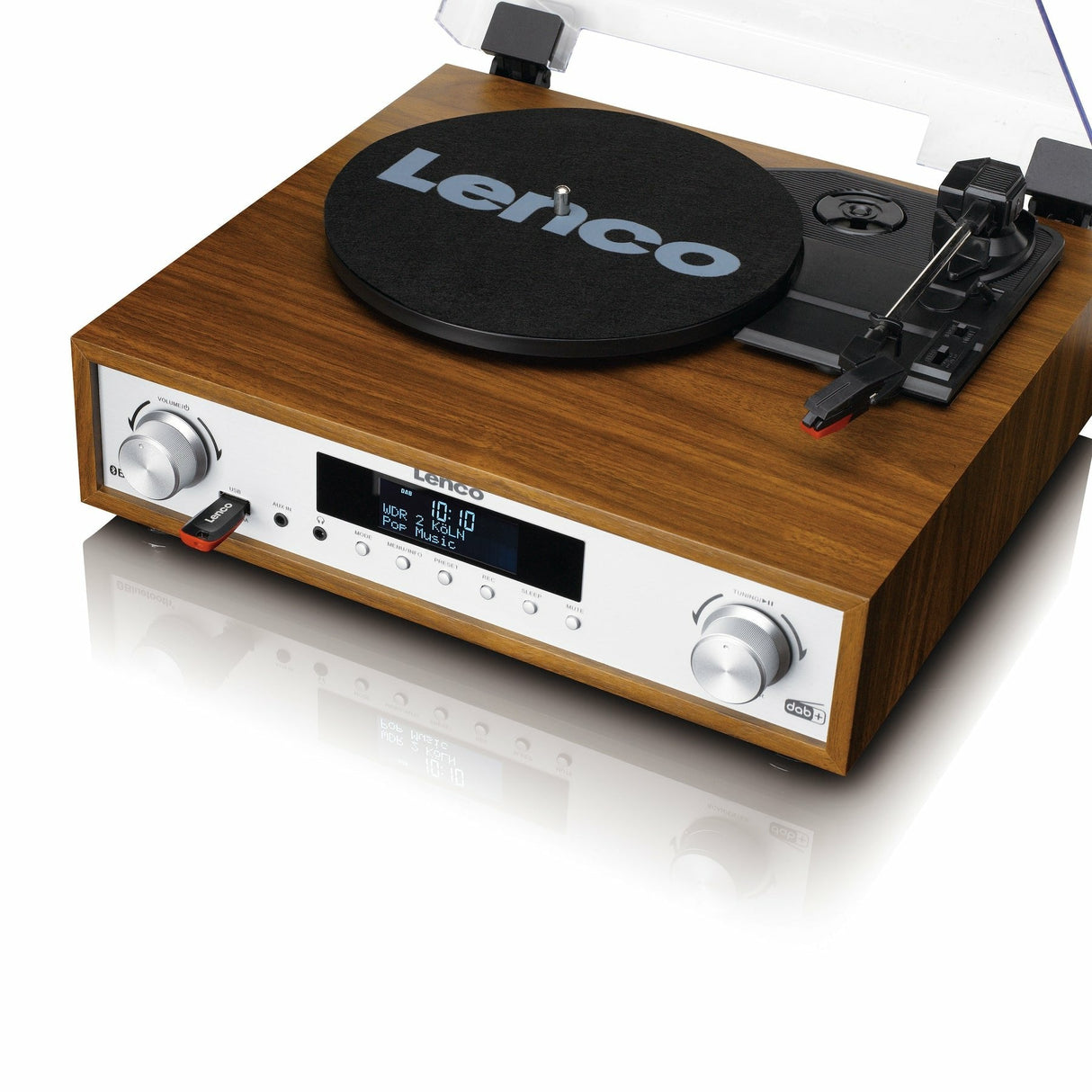 Tocadisco Lenco Mc-160wd Wood