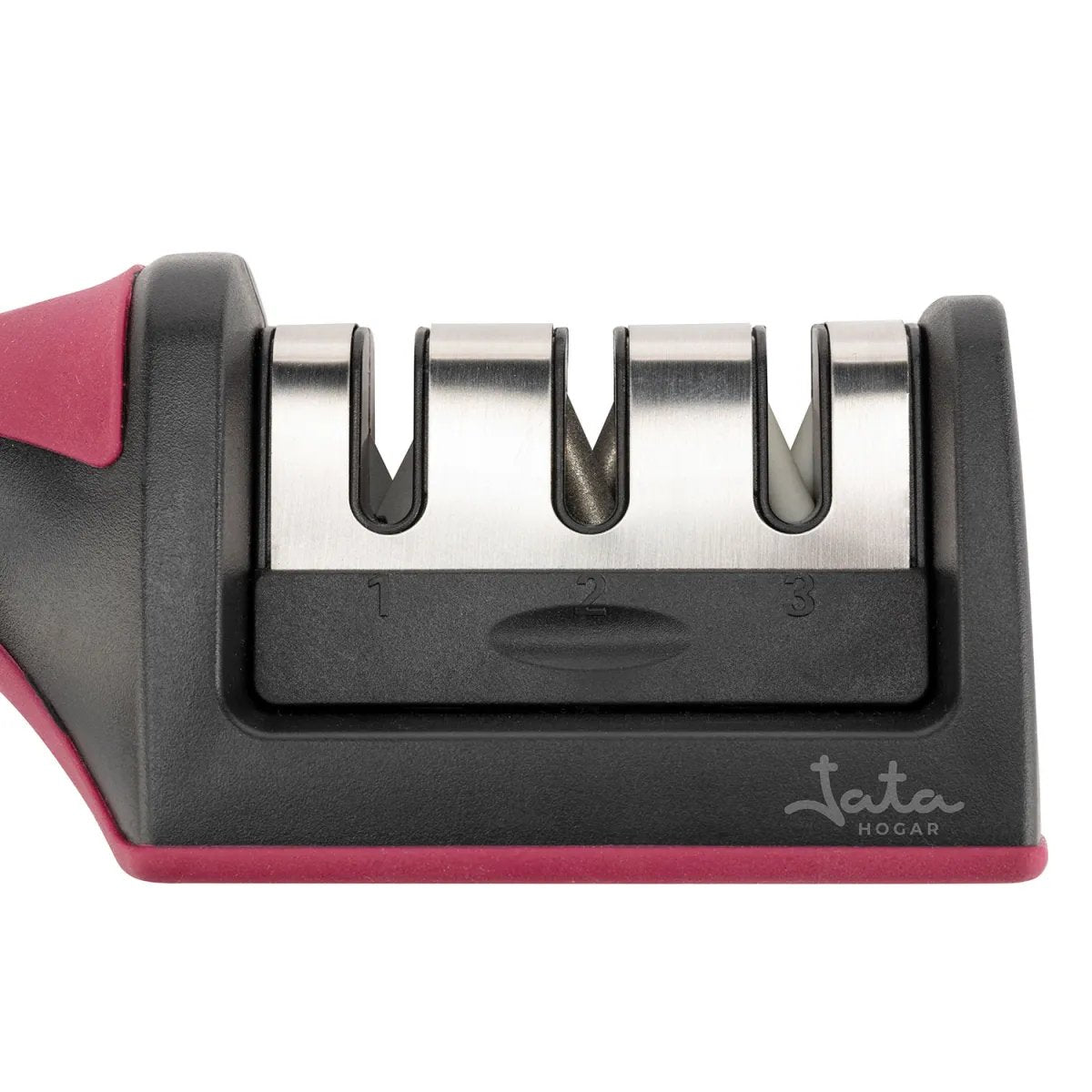 Jata Hacc4541 Afilador De Cuchillo Afilador De Cuchillos De Discos Negro, Rojo