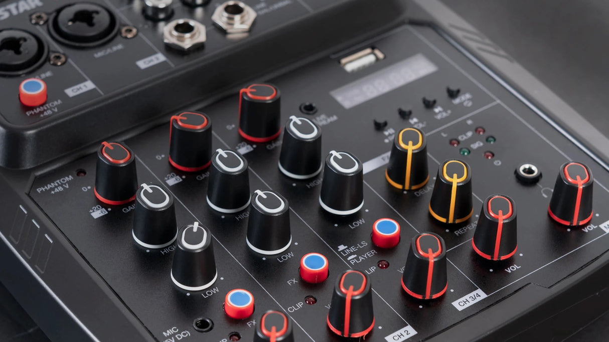 EAN 8422521014625 - Fonestar MIX-4LIVE mezclador DJ 4 canales 20 - 20000 Hz Negro imagen 4