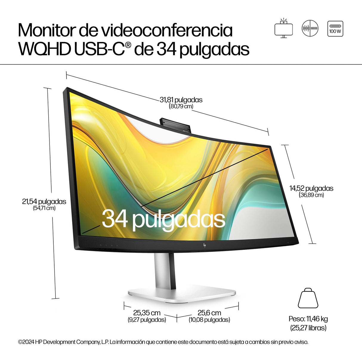 Series 5 Pro 34 Inch Wqhd Usb-C Conferencing Monitor -