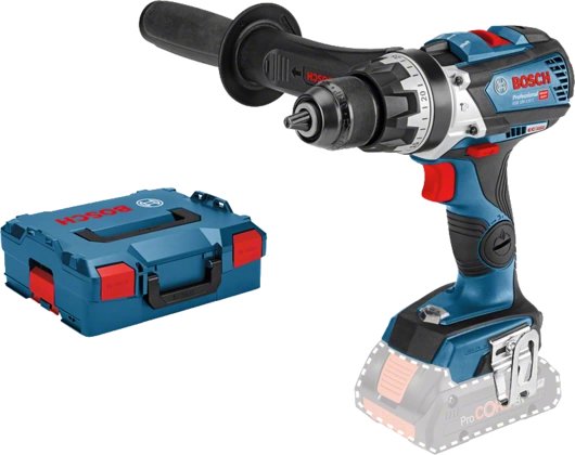 Taladro Percutor Inalámbrico Bosch Gsb 18v-110 C Professional Solo, 18 Voltios, Taladro Percutor (Azul/Negro, Sin Batería Ni Cargador, L-Boxx) 06019g030a