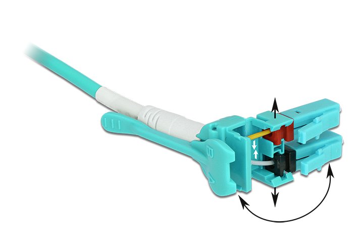 Delock Cable De Fibra Óptica Lc Lc Multimodo Om3 Uniboot 5 M