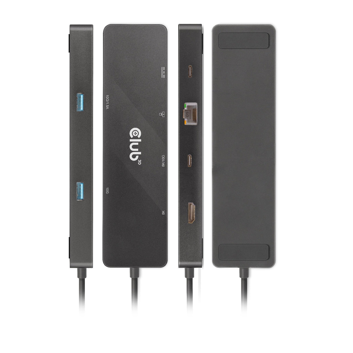 Club3d Usb-C Dock > Hdmi Usb-C 8k 2xusb Usb-C Pd100w Rj45 Retail