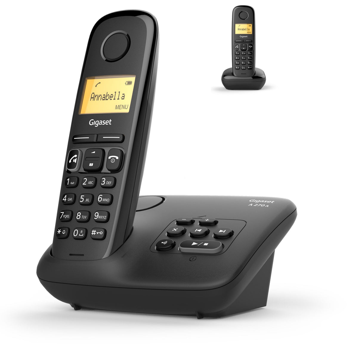 EAN 4250366850467 - Gigaset A270A Teléfono DECT/analógico Identificador de llamadas Negro imagen 1
