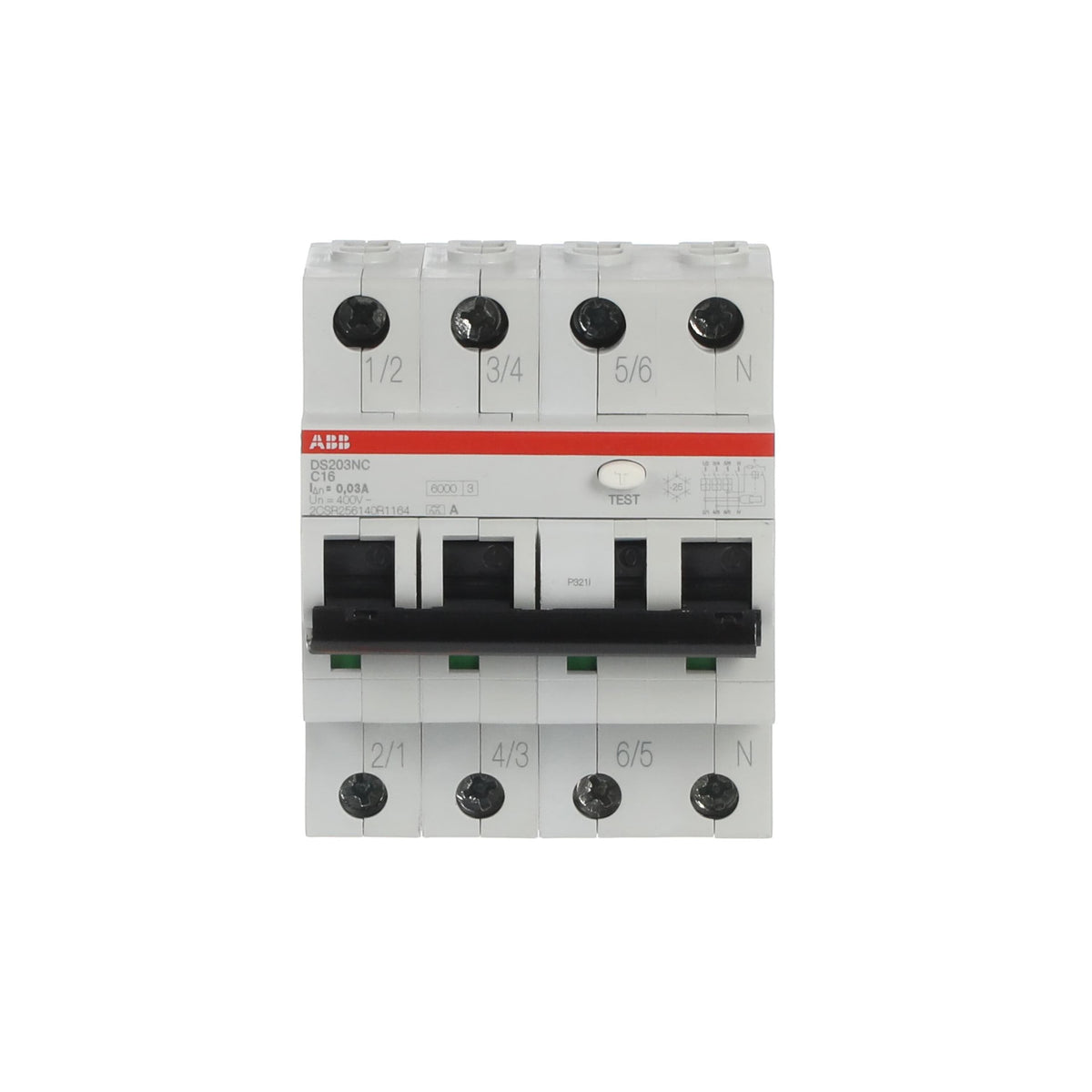 Abb Fi/Ls Interruptor Ds203nca-C16/0 Ds203nc C16 A30 - Interruptor Magnetotérmico