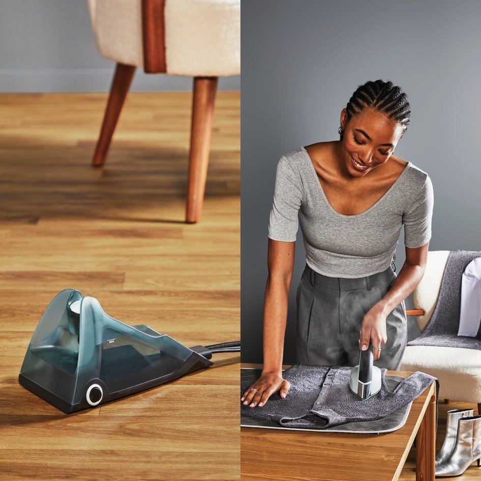 Tefal Jf4031e0 2-In-1 Vertical Steam Iron, Verde & Black