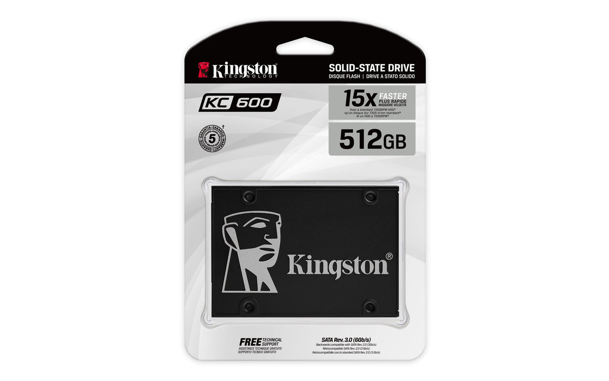 EAN 0740617300253 - Kingston Technology KC600 512 GB 2.5" Serial ATA III 3D TLC imagen 4