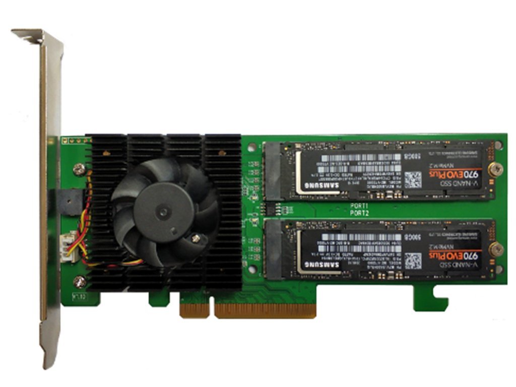 Highpoint Ssd7202 Controlado Raid Pci Express X8 3.0, 4.0 8 Gbit/S, Controlador Pci Express 3.0, Pci Express X8, 3.0, 4.0, 0, 1, 8 Gbit/S, Low-Profile Md2 Pcie Aic
