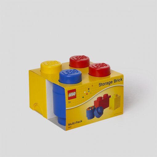 Caja De Almacenamiento Room Copenhagen Lego Storage Multi Pack Colorido 3 Piezas 40140001