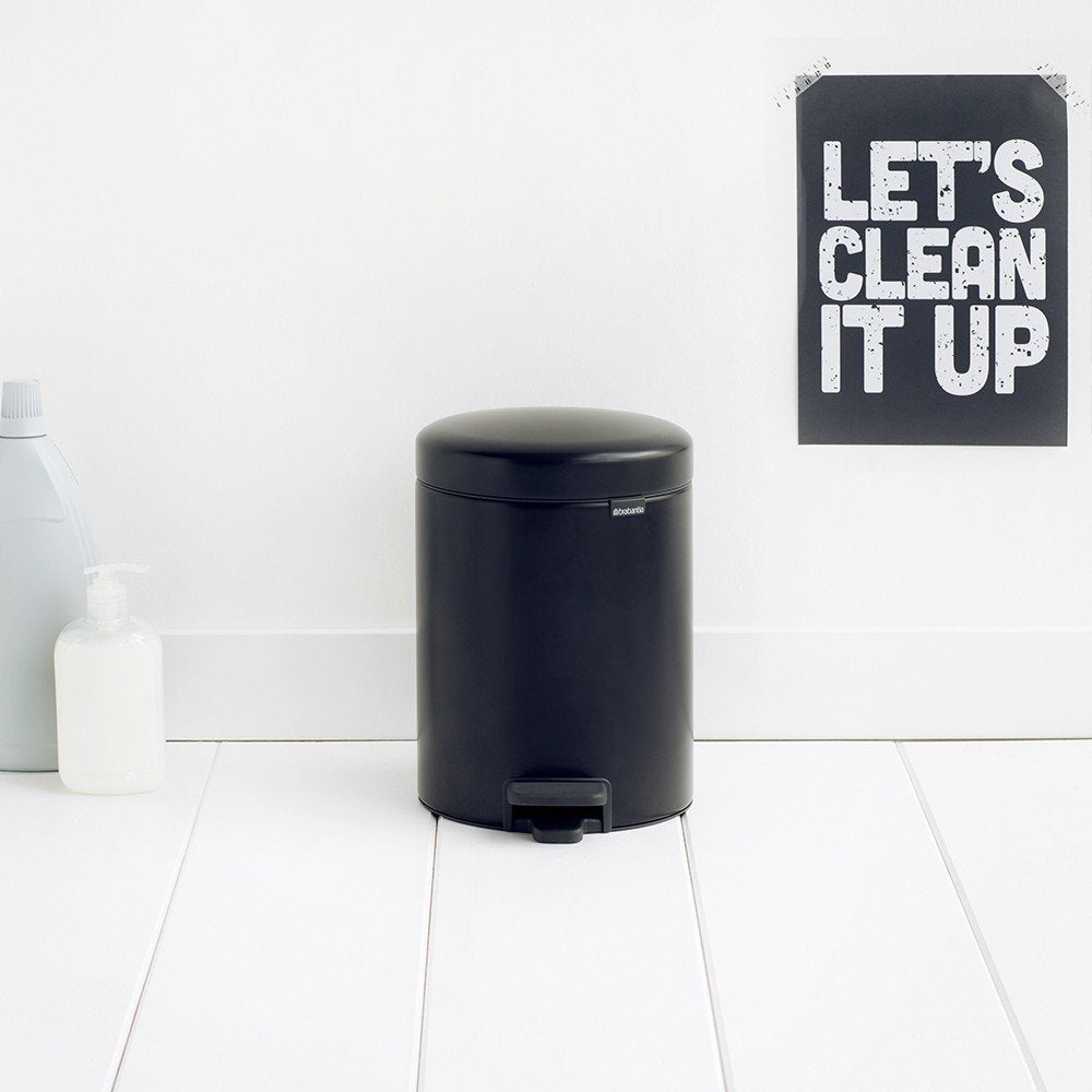 Cubo Pedal Brabantia Newicon 5,0 L Negro Mate