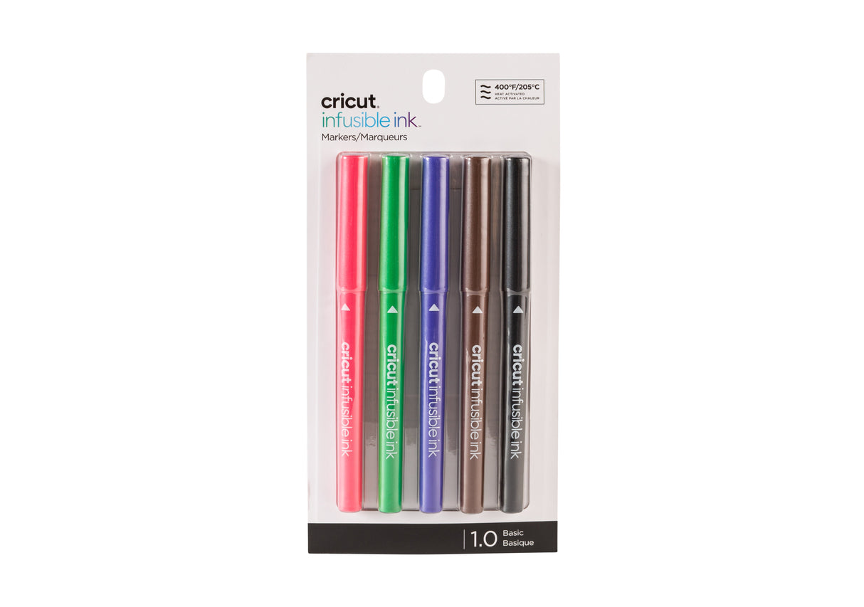 EAN 0093573503191 - Cricut Infusible Ink rotulador Negro, Marrón, Verde, Púrpura, Rojo 5 pieza(s) imagen 1