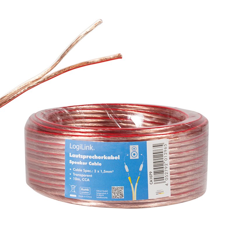 Logilink Ca1079 Cable De Audio 10 M Transparente