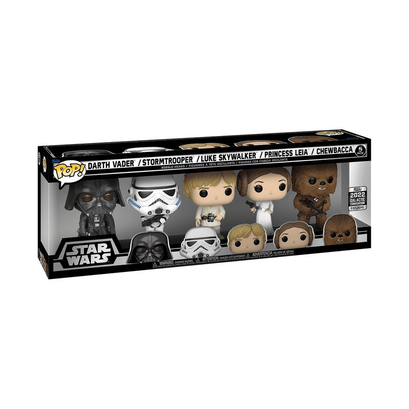 Blister 5 Figuras Pop Star Wars Classics Exclusive